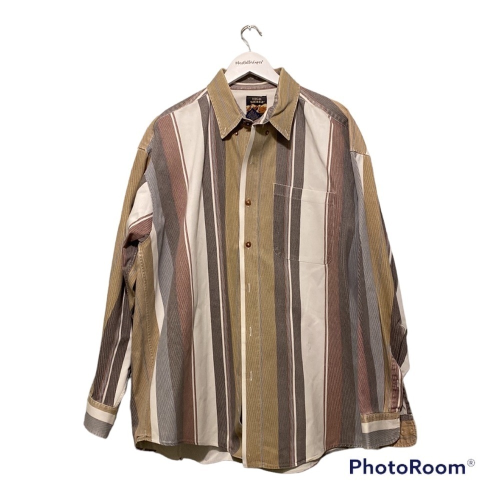 High Sierra Vintage long Sleeve Mens button Up | XL
